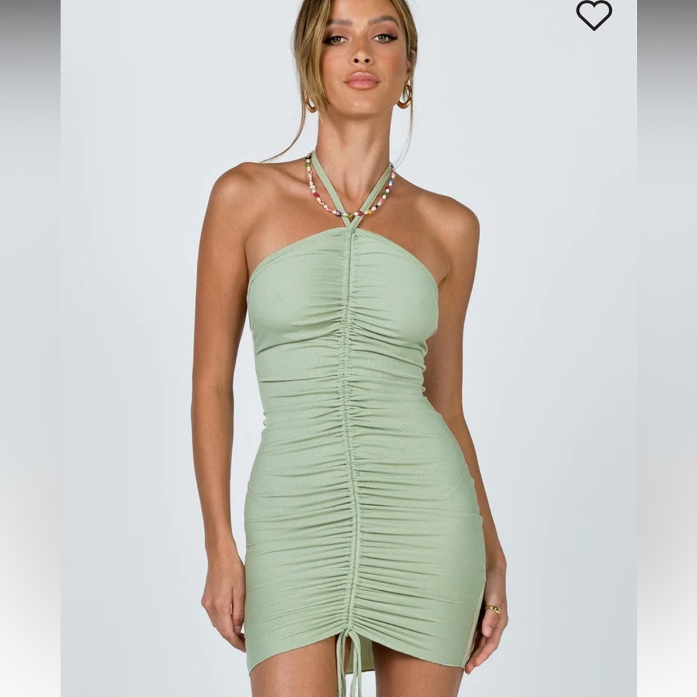Princess Polly avery mini dress sage